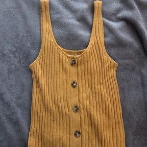 yellow tank top